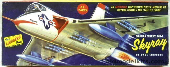 Lindberg 1/48 Douglas F4D-1 Skyray, 523-98 plastic model kit